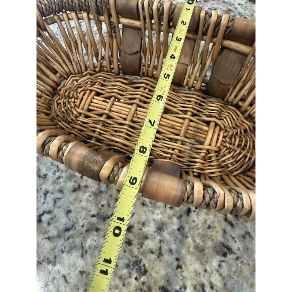 Bamboo Woven Rattan Trays Wicker‎ Tiki Bar Rails 17
